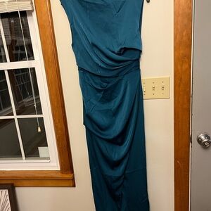 ASOS Teal One Shoulder Dress